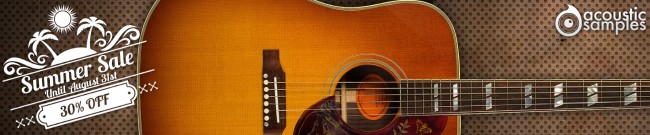 Banner Acousticsamples: 30% Off