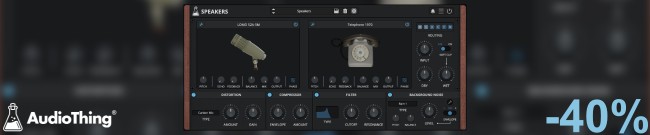 Banner AudioThing: 40% Off Speakers
