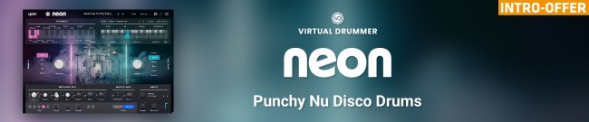 Banner Ujam - Virtual Drummer NEON - Intro Offer