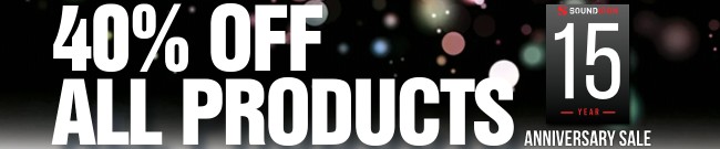 Banner Soundiron - 40% Off All Products