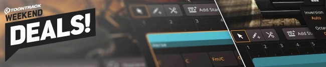 Banner Toontrack - Up to 69% Off - Weekend Deal