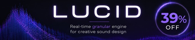 Banner Minimal Audio - 39% Off Lucid