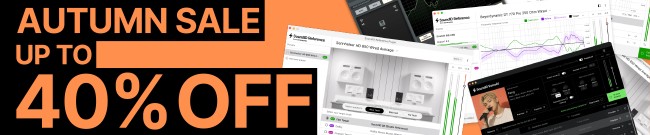 Banner Sonarworks - Up to 40% Off - Autumn Sale