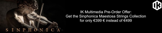Banner IK Multimedia Sinphonica Collection: Pre-Order Offer