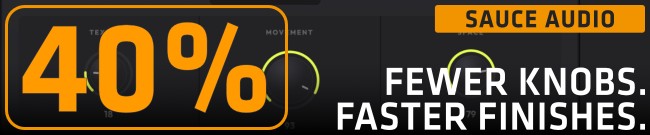 Banner Sauce Audio: 40% Off