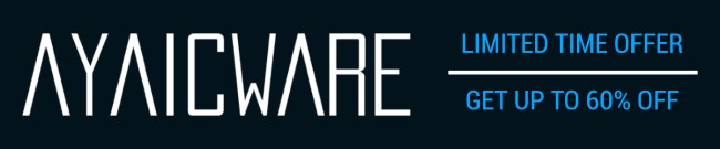 Banner Ayaicware: Up to 60% Off