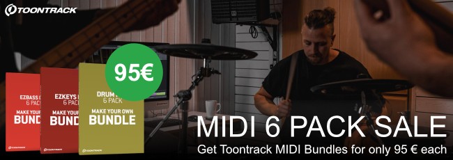 Toontrack MIDI Sale