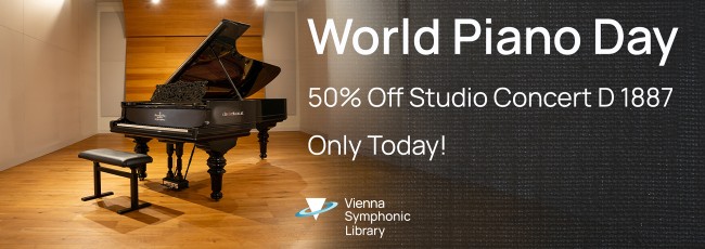 50 % off Studio Concert D 1887 - 24h!