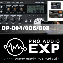Tascam DP-004/DP-006/DP-008 Video Course