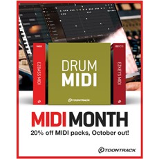 Toontrack MIDI Month - 20% Off