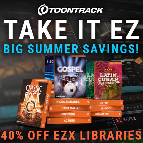 Toontrack Take It EZ - 40% Off EZX Expansions
