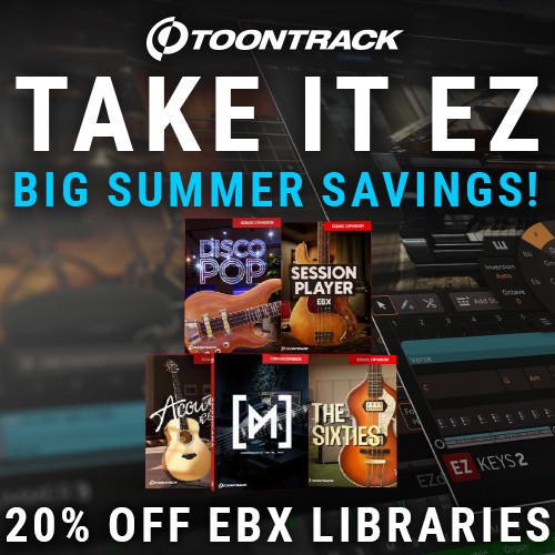 Toontrack Take It EZ - 20% Off EBX Expansions