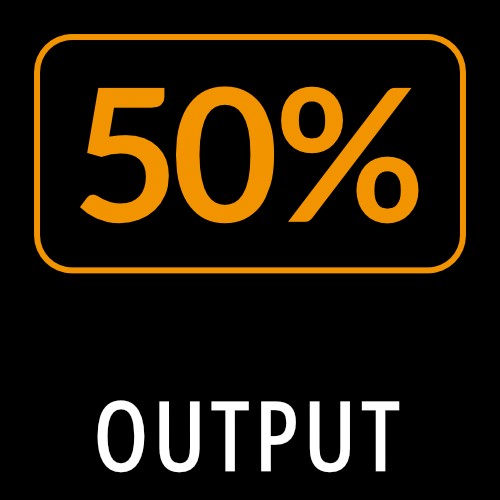 Output - 50% Off
