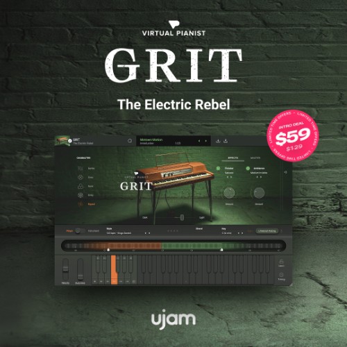 Deal UJAM - Virtual Pianist Grit - Intro Offer