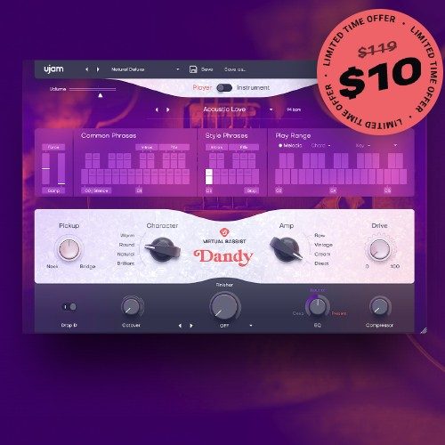 Deal UJAM - Virtual Bassist Dandy On Sale