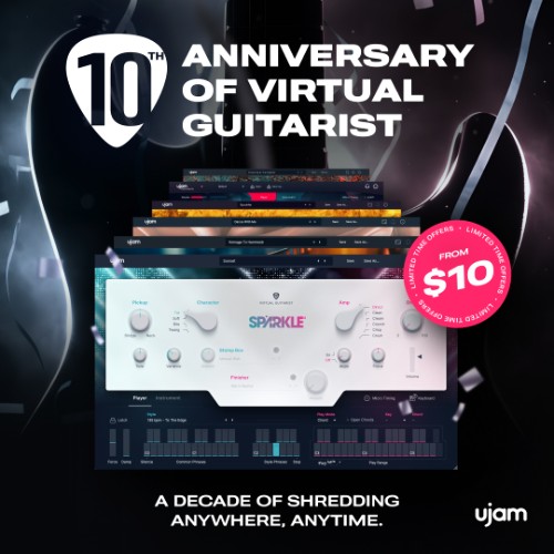 Deal UJAM - Virtual Guitarist 10th Anniversary Sale