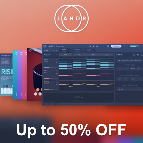 Deal LANDR - Up to 50% Off