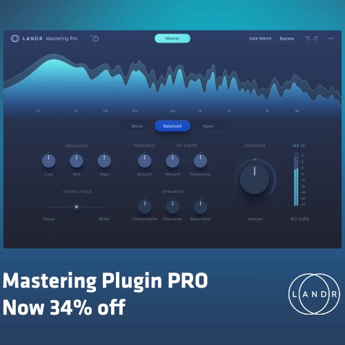 LANDR - 34% Off