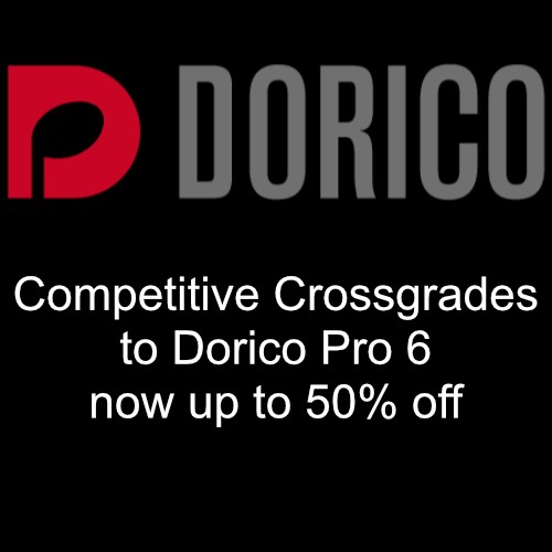 Deal Steinberg: Dorico Pro 6 Crossgrade Offer