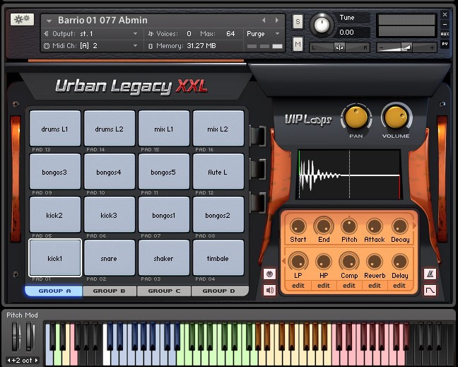 Urban Legacy Kontakt Screen