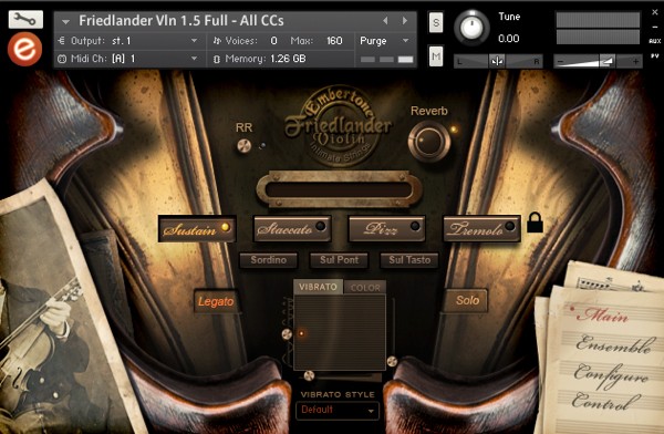 Friedlander Violin GUI