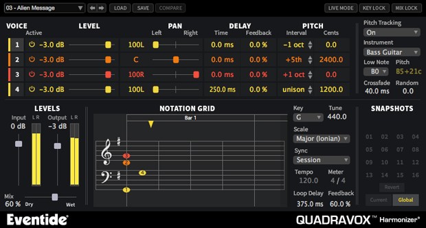 Quadravox GUI