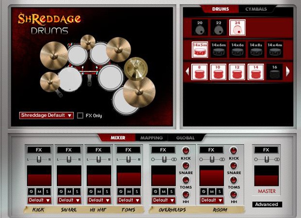 Shreddage Drums GUI