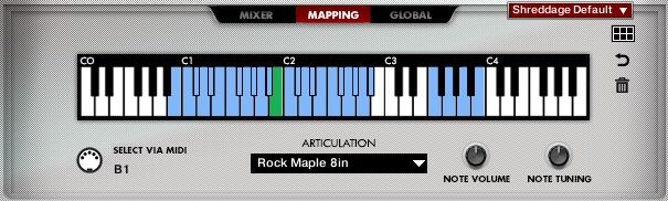 Drums Mapping Screen