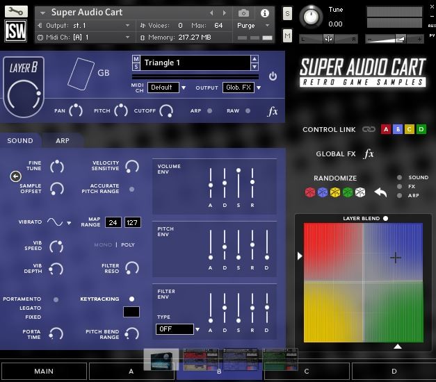 Super audio Cart Screen