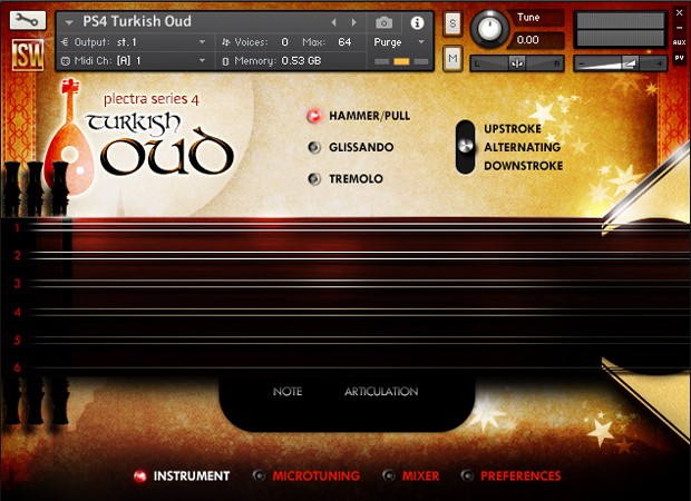 Turkish Oud GUI