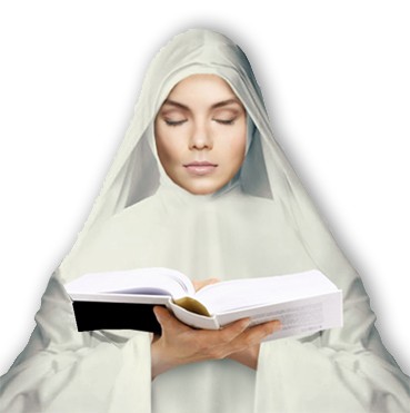 Nun with Book