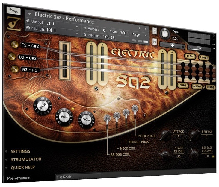 Electric Saz Screen