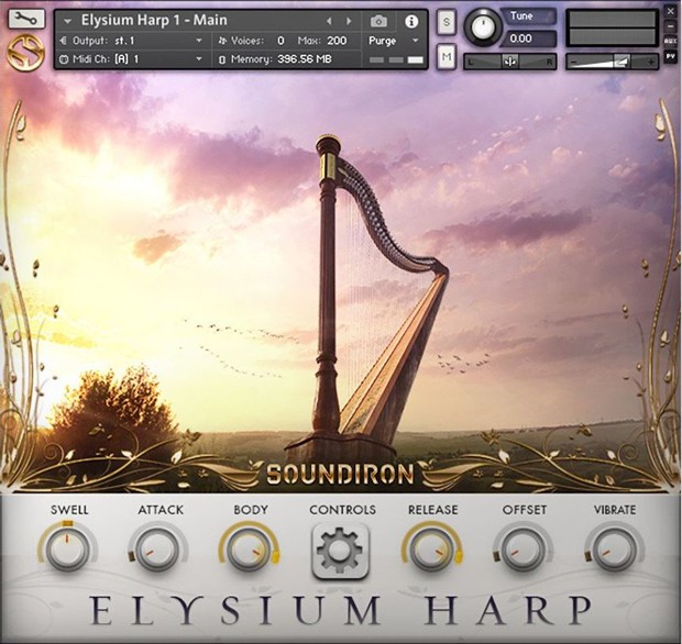 Elysium Harp GUI