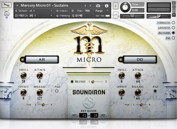 Mercury Micro GUI Scree