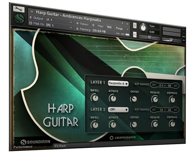 Harp Guitar Screen