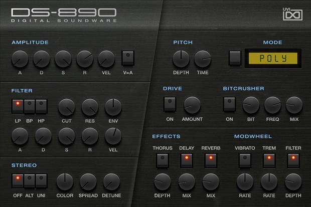 DS-890 GUI Screen