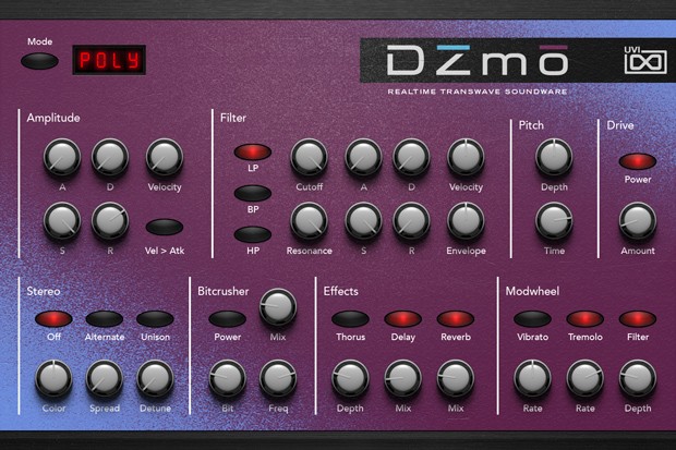 DZMO GUI Screen