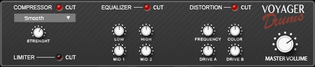 voyager drums effect section