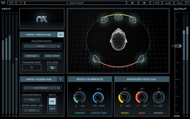 Waves Virtual Mix Room Screen