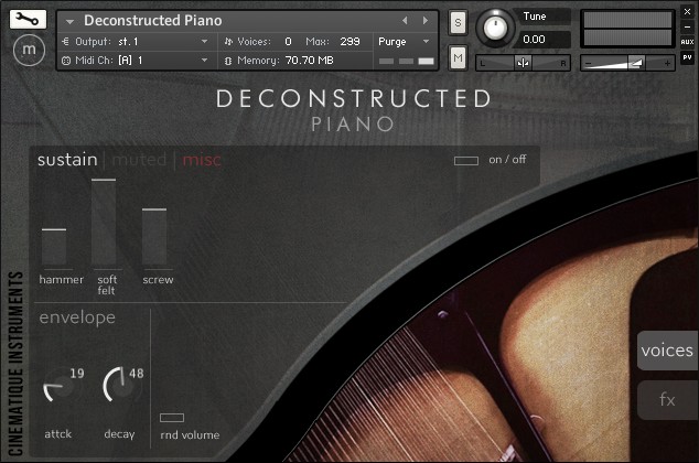 Deconstructed Piano GUI