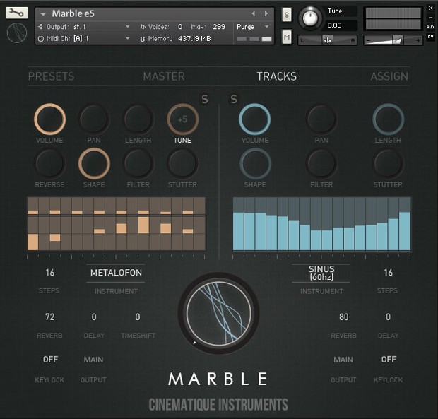 Marble Track View GUI
