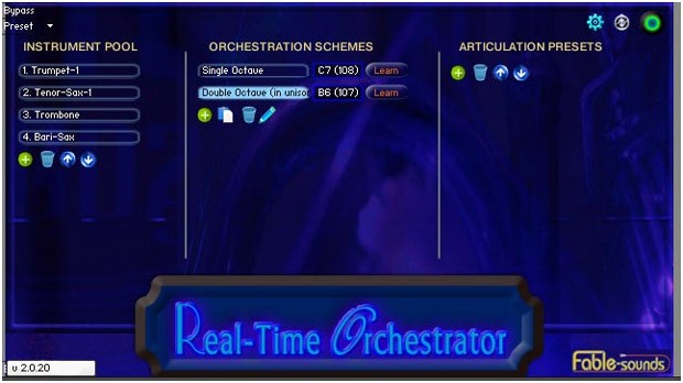 Broadway GIG Realtime Orchestrator GUI