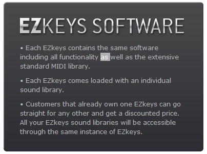 EZkeys software
