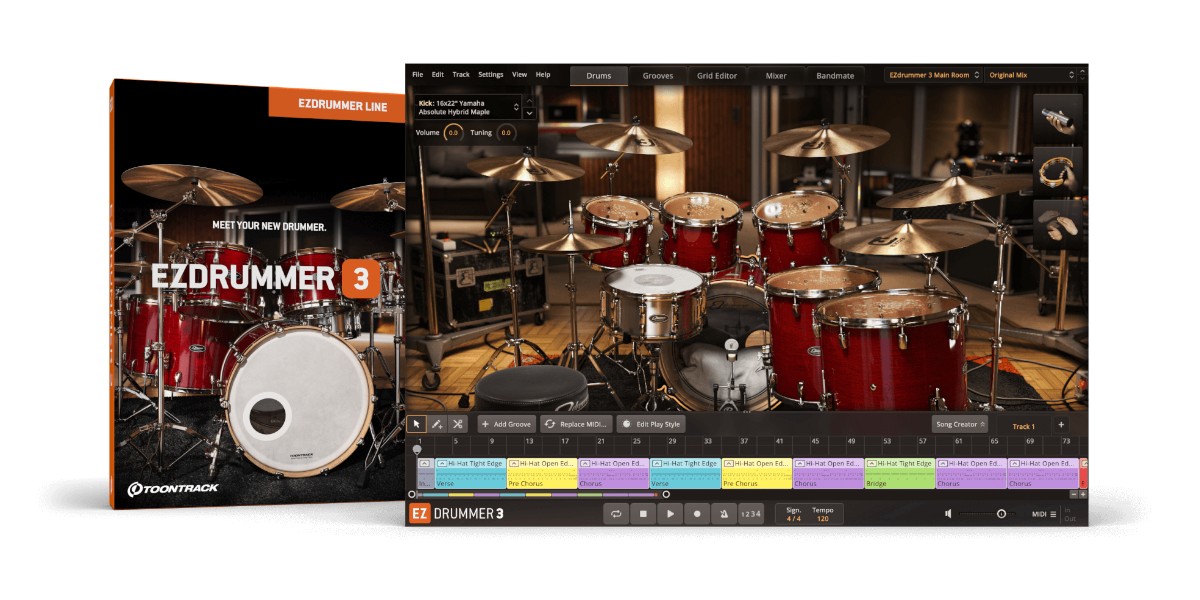 Toontrack EZDrummer 3 Banner