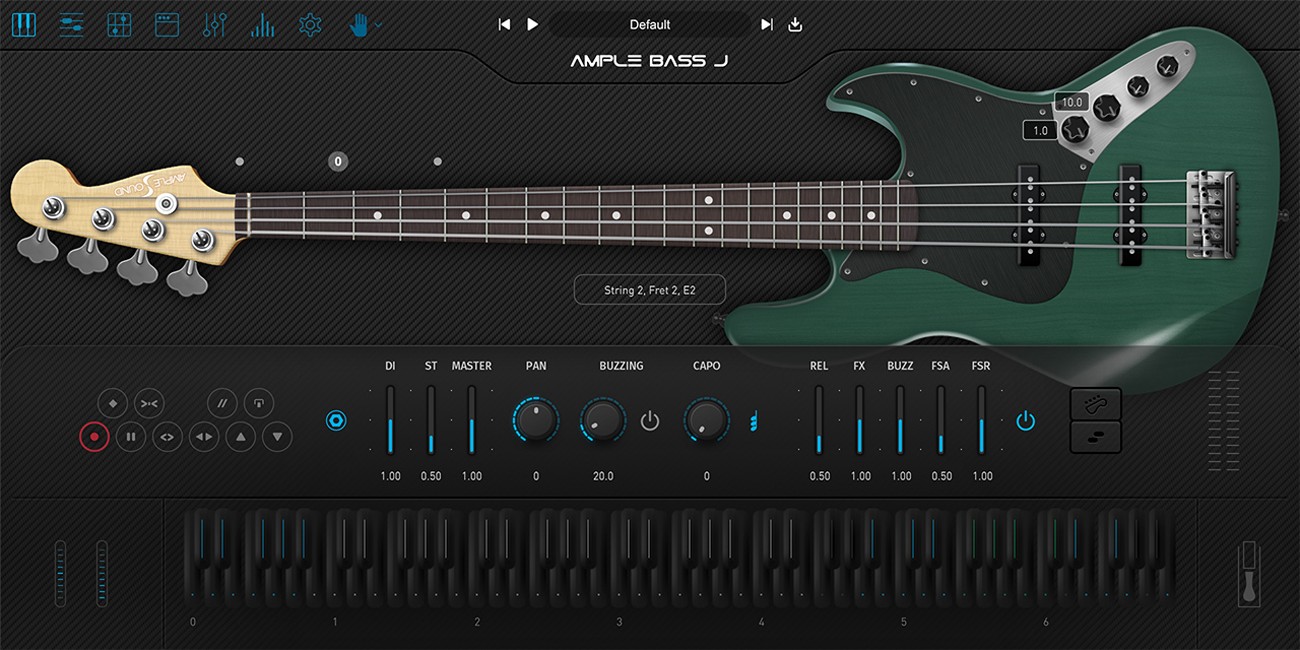 Ample Bass Jazz GUI