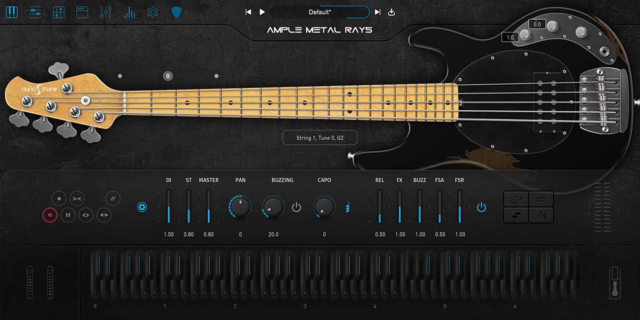 Ample Metal Ray5 GUI
