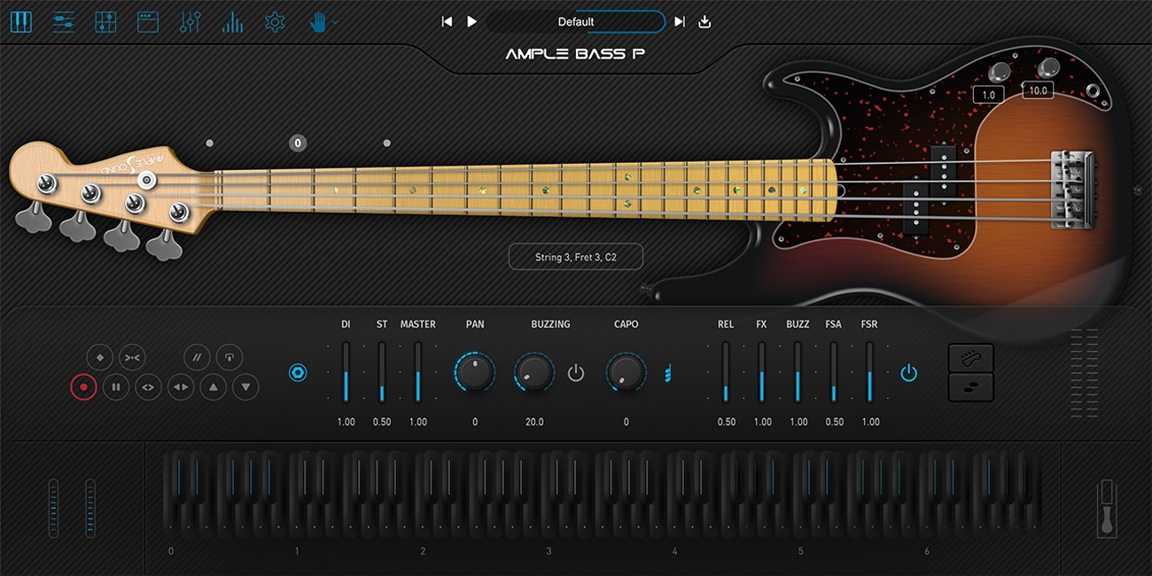 Ample Bass Precision GUI
