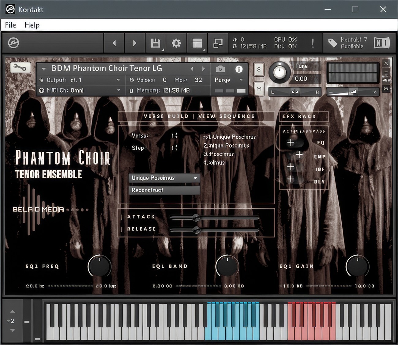 Tenor Ensemble Kontakt GUI