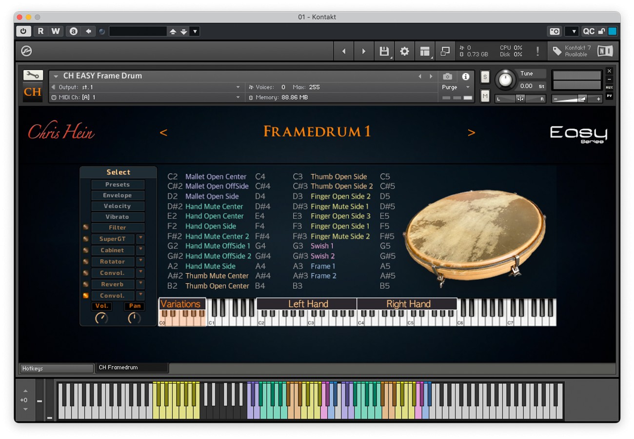 Frame Drum GUI