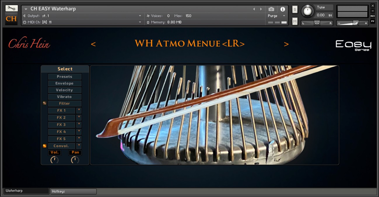 CH EASY Water Harp GUI
